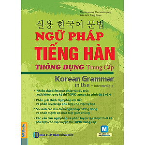 Combo Trọn Bộ Ngữ Pháp Tiếng Hàn Thông Dụng Sơ - Trung Cấp (Tặng Sách Tự Học Tiếng Hàn Cho Người Mới Bắt Đầu) 