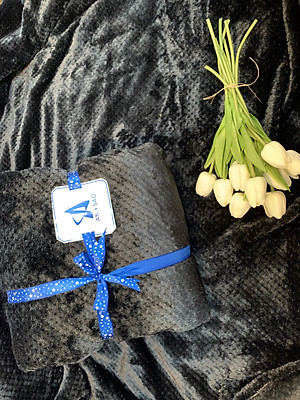 Mền lông cừu vân hạt bắp vải microfiber cao cấp A 1m6x2m  - mềm mại, ấm áp, thấm hút tốt