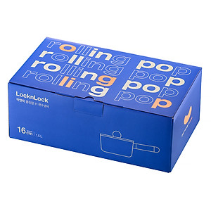 Nồi Rolling Pop IH LocknLock LOP1161IH - Kèm nắp - Có 1 tay cầm - Đường kính 16cm - Màu xanh