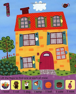 Sách tương tác tiếng Anh - Usborne Lift-The-Flap Counting Book