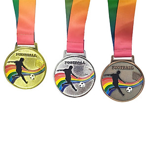 Huy chương bóng đá dây 7 màu Sportslink