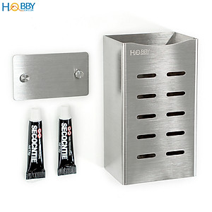 Ống để đũa muỗng dán tường Inox 304 có keo dán Hobby Home Decor OD2