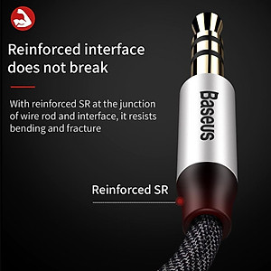 Dây cáp âm thanh Audio 3.5 Baseus M30 LV141- hàng chính hãng.