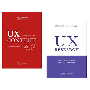 Sách AZ - Combo 2 Cuốn: UX CONTENT 4.0 + UX RESEARCH