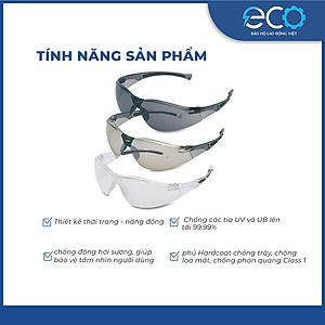 Kính bảo hộ Honeywell A800 chống bụi, tia UV chống va đập và bảo vệ mắt toàn diện
