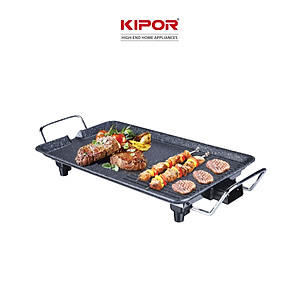 Bếp nướng điện không khói KIPOR KP-GR4828 - Mặt bếp lớn phủ chống dính WHITFORD của USA cao cấp dễ vệ sinh -Hàng chính hãng