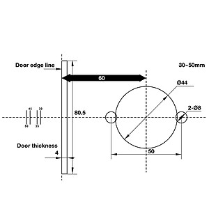 KHOÁ TRÒN GẠT 2 CHỨC NĂNG DIY HAFELE 489.10.820