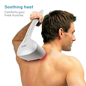 Máy massage cầm tay 2 đầu kèm nhiệt Homedics PA-MHA (Dùng được trên ô tô) Hàng Chính Hãng