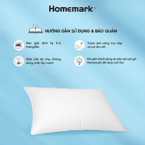 Ruột Gối Microfiber Lông Vũ Nhân Tạo Homemark - Siêu Mềm, Chống Xẹp, Thoáng Khí, Kháng Khuẩn