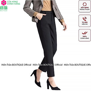 Quần âu nữ công sở Hiền Trần BOUTIQUE vải trượt Thái mềm mại, co giãn, tôn dáng chuẩn VNXK