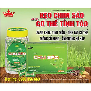 Kẹo Chim sáo Kingphar, hộp 100v, hạn chế buồn ngủ, giúp cơ thể tỉnh táo, sảng khoái