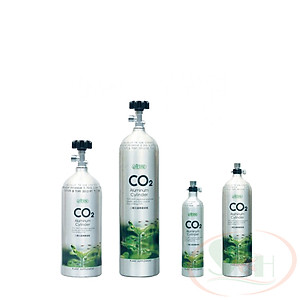 Bình co2 nhôm Ista 0.5L, 1L, 2L, 3L Aluminum Cylinder van tổng kim loại Đài Loan thủy sinh 1, 2, 3 lít
