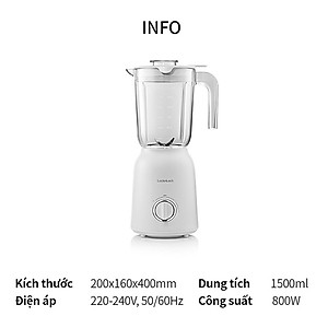 Máy xay sinh tố Locknlock Multi Blender EJM416WHT (800W) - Hàng chính hãng