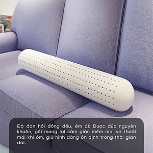 Gối Ôm Cao Su Kim Cương Honey KCGO20100 (20 x 100 cm) - Trắng