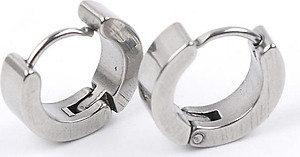 Cặp bông tai nam khoen inox không đen BHBT222