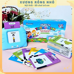 Máy đọc thẻ song ngữ Anh Việt flashcard 255 thẻ 510 từ vựng và 12 chủ đề 
