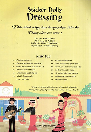 Sách Dán Hình Sáng Tạo Trang Phục Búp Bê - Trang Phục Các Nước 1