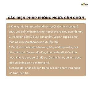 Nồi Cơm Điện Tử Bear 3L Lòng Nồi 5 Lớp Đa Năng Nấu Cơm Nấu Cháo Hầm Hấp Hâm Nóng Hẹn Giờ Lên Đến 12 Tiếng SB-NC30A - HÀNG CHÍNH HÃNG
