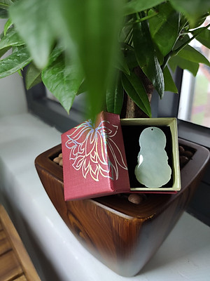 Mặt Dây Chuyền Đá Cẩm Thạch Phật Bà Quan Âm 40mm CV0113