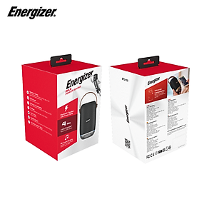 Loa Bluetooth kèm pin sạc dự phòng Energizer BTS-103BK, Hỗ trợ chức năng Rảnh tay, FM, thẻ Micro SD, USB, AUX - Hàng chính hãng