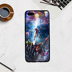 Ốp Lưng Kính Cường Lực cho điện thoại Oppo A3s - Marvel 02