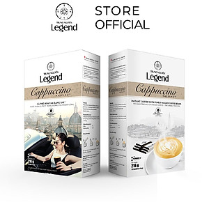 Cà Phê Sữa Hòa Tan Cappuccino Hazelnut Trung Nguyên Legend – Hộp 12 Gói – Hương Hạt Dẻ Thơm Béo, Ngọt Dịu