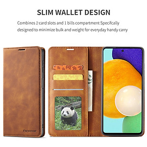 Bao Da Dạng ví Dành Cho SamSung Galaxy A13/ A23/ A33/ A53/ A73 Chính Hãng Forwenw Có Ngăn Đựng Tiền và Thẻ - Hàng Chính Hãng
