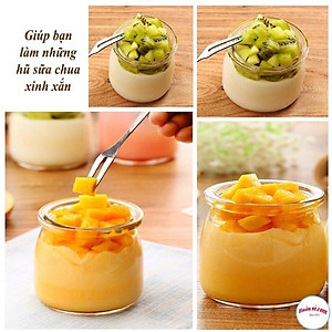 Hũ thủy tinh làm sữa chua, chưng yến 200 ml dáng béo bụng PEAFLO
