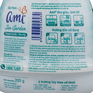 Combo 2 hộp Sáp thơm khử mùi Ami - Hương thơm chiết xuất thiên nhiên, Tỏa hương suốt nhiều tuần (Nhiều lựa chọn mùi hương)