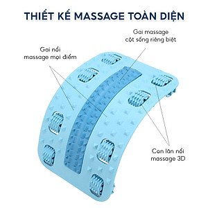 Khung nắn chỉnh cột sống lưng Ema loại cao cấp chịu tải 100kg - Giúp giảm đau mỏi, thư giãn cột sống vùng thắt lưng