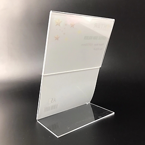 Kệ mica 1 mặt Enter F02-P 150x210mm A5 đứng, Kệ menu chữ L, Khung thông tin sản phẩm, Khung bảng giá, Kệ trưng bày để bàn