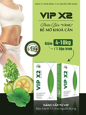 Combo Tiến Hạnh Vip X2 và Detox giúp giảm câ.n hiệu quả, kiểm soát cân nặng, liệu trình 3 ngày sử dụng