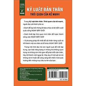 Sách Kỷ Luật Bản Thân: Thói Quen Của Kẻ Mạnh