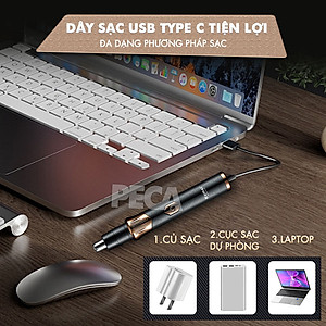 Máy tỉa lông mũi Kemei KM-323 dùng pin sạc USB tiện lợi - Hàng chính hãng