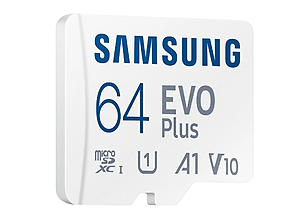 Thẻ Nhớ Micro SD Samsung Evo Plus 64GB Class 10 - 100MB/s (Kèm Adapter) - Hàng Chính Hãng