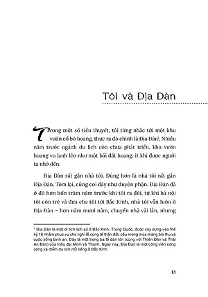 Sách - Tôi Và Địa Đàn - Sử Thiết Sinh - NXB Văn Học