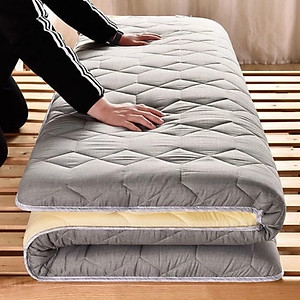 Nệm Văn Phòng - Nệm Trải Giường Ký Túc Xá Đệm Sợi Bông Đậu Nhiều Màu Nhập Khẩu Cao Cấp - Đệm Đa Năng Topper Gấp Gọn dày 5 cm , Nệm Trải Sàn Siêu Êm - Dùng Cho 4 Mùa - HÀNG CHÍNH HÃNG MINIIN