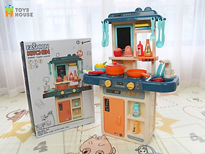 Bộ đồ chơi nhà bếp Toys House nấu nướng, có vòi nước và bảng vẽ, hướng nghiệp cho bé từ 3 tới 8 tuổi