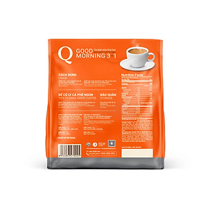 Cà phê sữa Goodmorning hoà tan 3in1 (20gr x túi 24 gói) - Trần Quang