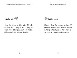 Sách The Journey Of Being Yourself – Chưa Kịp Lớn Đã Phải Trưởng Thành - Quyển 2 Song ngữ Việt - Anh