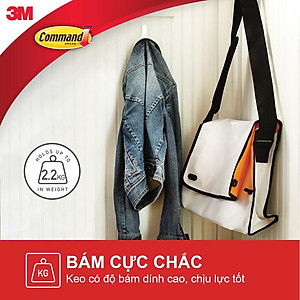 Bộ 10 Móc dán tường Command 3M chịu lực 2.2kg - Gói siêu ưu đãi, độ bền cao, bám cực chắc, tháo cực dễ 17008EXVP