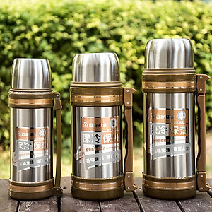 Bình Giữ Nhiệt Thép Không Gỉ 304, Bình Nước Dung Tích Lớn Cho Nam Nữ, Phù Hợp Với Công Trường Và Hoạt Động Ngoài Trời - HÀNG CHÍNH HÃNG MINIIN