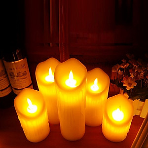 Combo 2 nến điện tử độc đáo vỏ sáp CE05