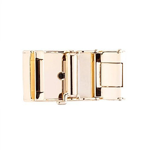 HC9213-14-15-16 - Đầu khóa da cá sấu Huy Hoàng 3,5 phân đầu vàng màu đen, nâu đất, vàng bò, nâu đỏ