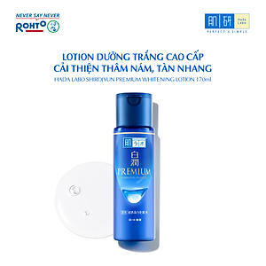Dung dịch dưỡng trắng cao cấp, cải thiện thâm nám, tàn nhang Hada Labo Shirojyun Premium Whitening Lotion 170ml
