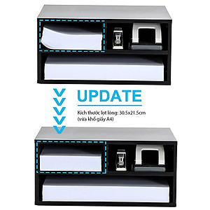 [Ráp sẵn] Kệ Máy In, Kệ Sách Để Bàn Làm Việc Văn Phòng SIB Decor KDB24