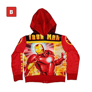 Áo khoác bé trai hình siêu nhân từ11kg-40kg. Chất thun hai da dày mịn - Kiến Lửa