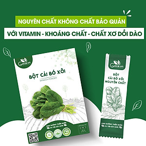 Bột cải bó xôi nguyên chất Goce (Rau Bina) - 60g (20 gói x 3g)