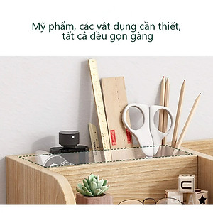 Kệ sách để bàn làm việc, bàn học IGA - GP176 - Giá đựng sách phong cách Nordic hiện đại tiết kiệm diện tích