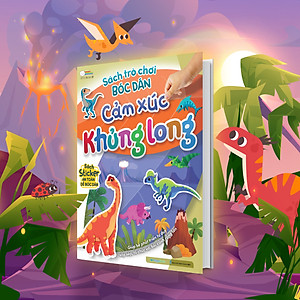 Sách trò chơi bóc dán - Cảm xúc Khủng long